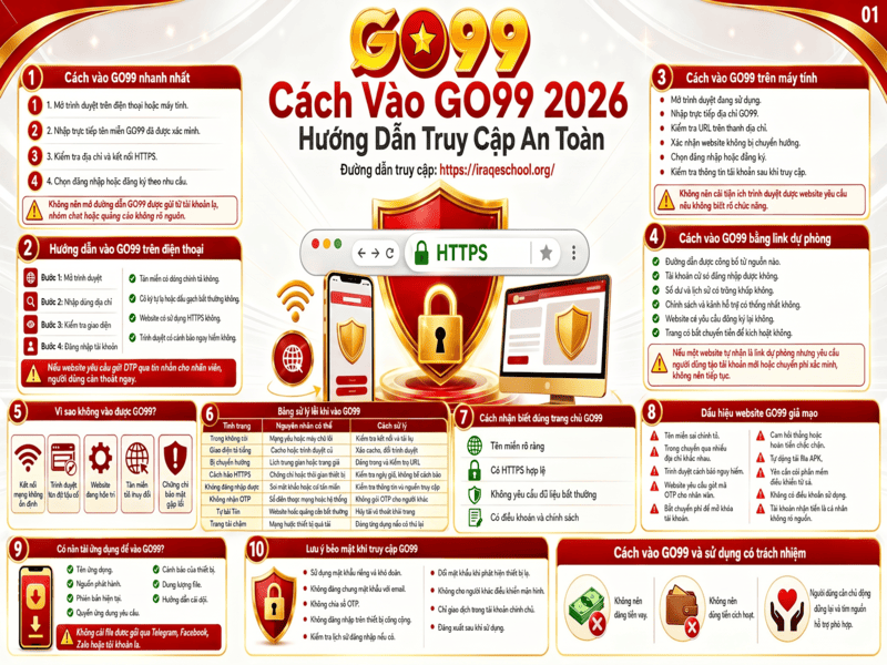 Cách Vào GO99 2026 – Hướng Dẫn Truy Cập An Toàn