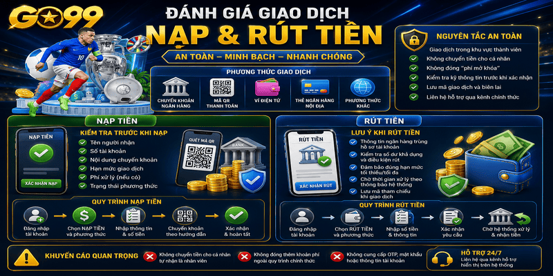 Đánh giá giao dịch nạp và rút tiền