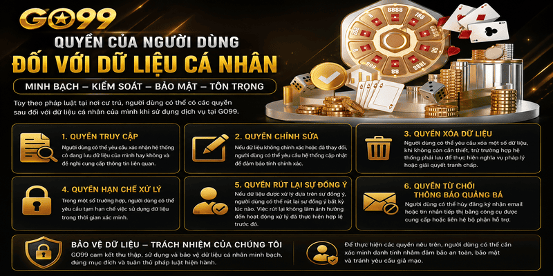 Quyền của người dùng đối với dữ liệu cá nhân